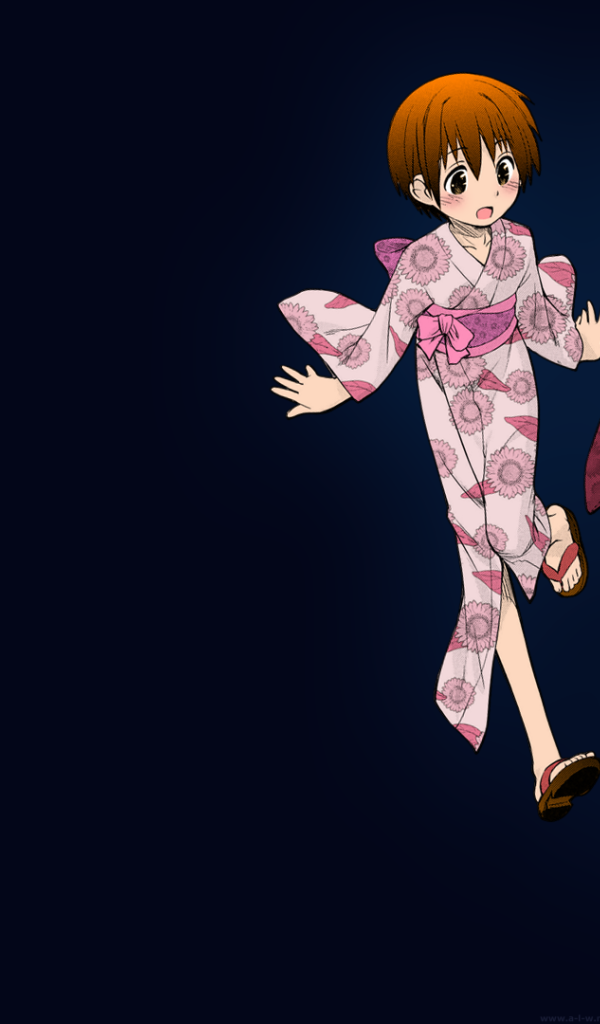 Девушки аниме в кимоно