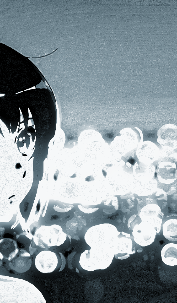 Черно белый рисунок аниме Звучи Эуфониум