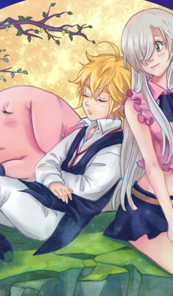 Парень и девушка из аниме Nanatsu no Taizai