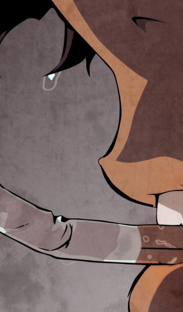 Сломанная сигарета в зубах персонажа аниме Ковбой Бибоп