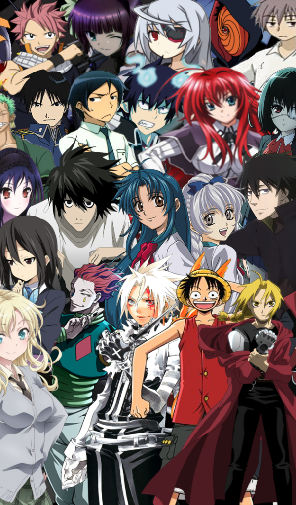 Персонажи аниме Сказка о хвосте феи