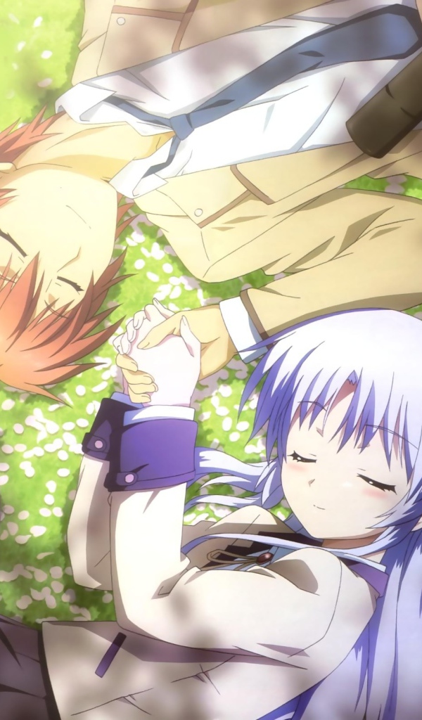 Влюбленная пара из аниме Ангельские ритмы