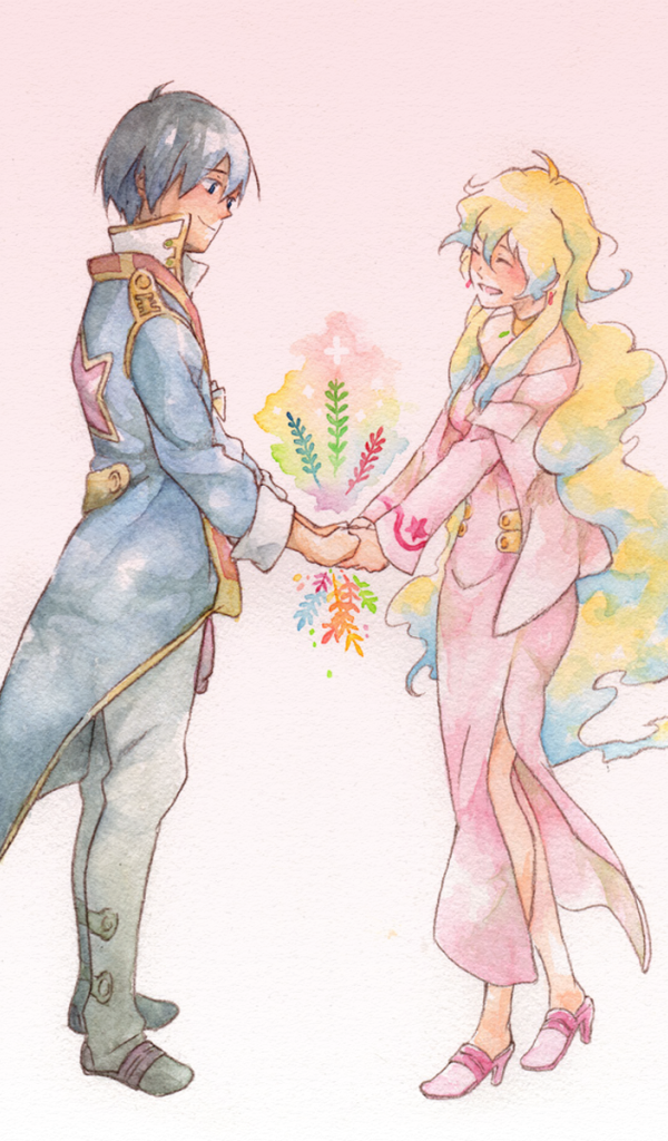 Влюбленная пара из аниме Гуррен-Лаганн