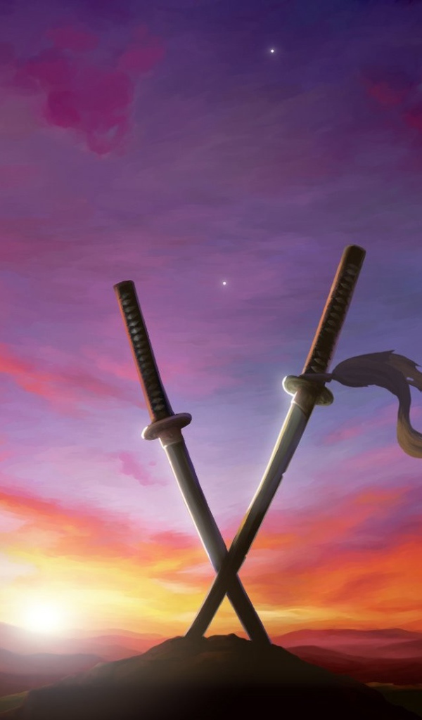 Перекрещенные мечи воткнутые в землю