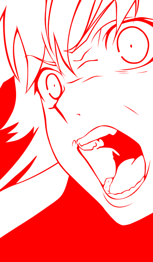 Крик девушки, аниме Яндере