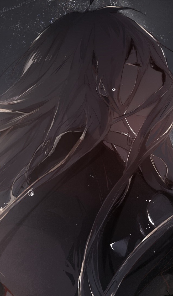 Плачущая девушка аниме