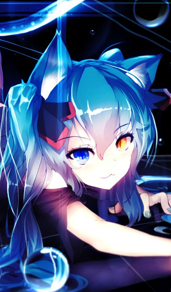 Диджей аниме среди мыльных пузырей