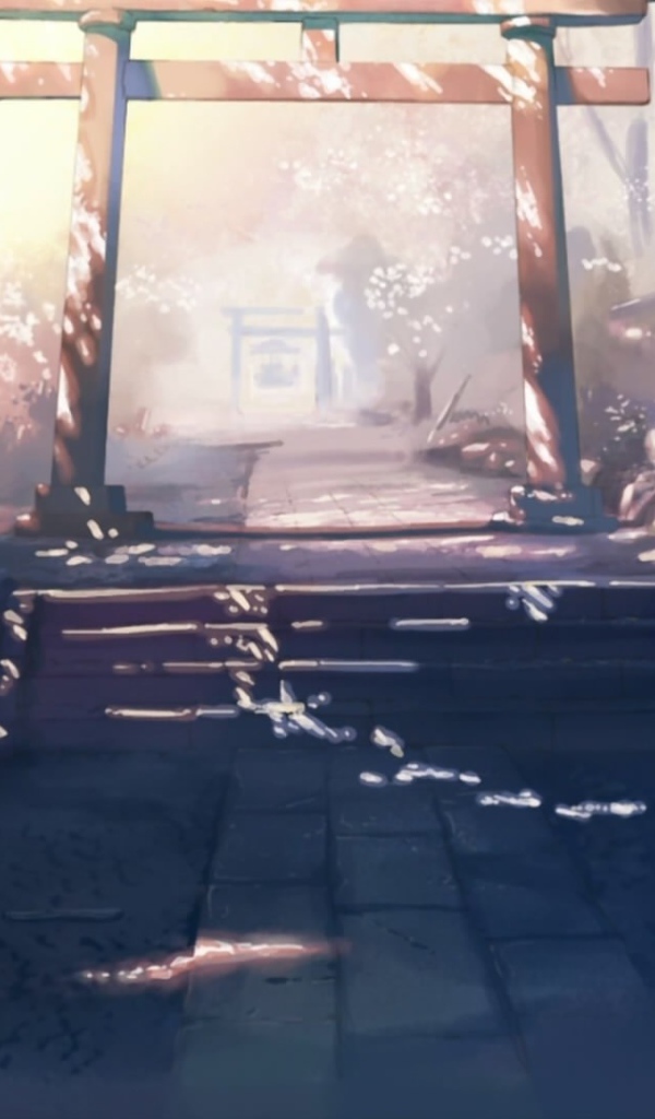 Вход в сад в аниме  Пять сантиметров в секунду