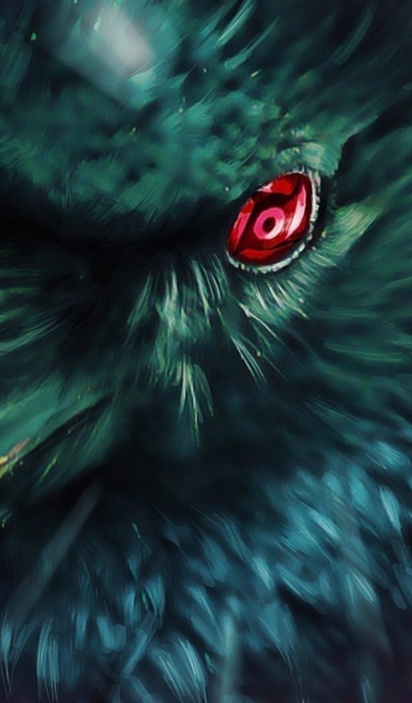 Глаз Шаринган у ворона