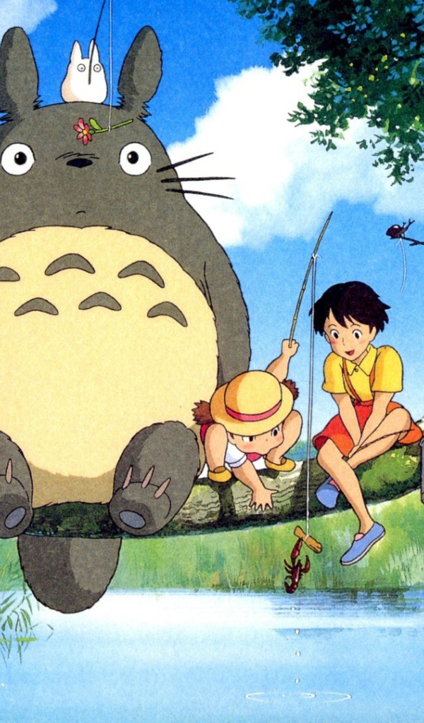 Рыбалка в аниме Мой сосед Тоторо