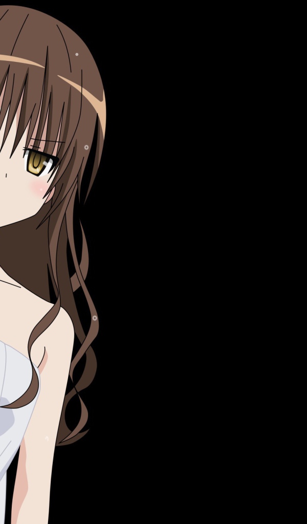 Девушка на черном фоне, аниме Любовь и прочие неприятности