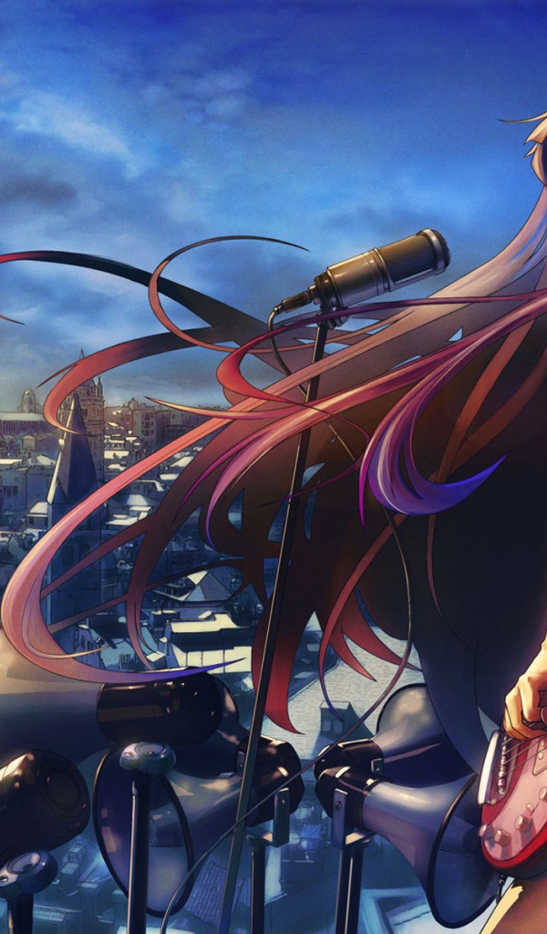 Девушка поет для всех, аниме