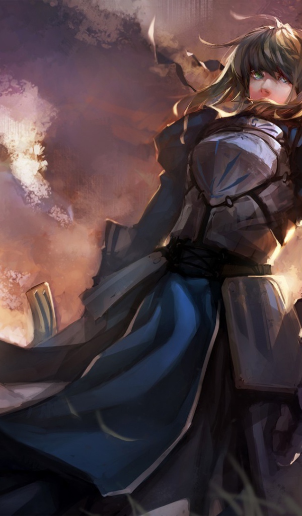 Девушка воин в аниме Fate-Zero