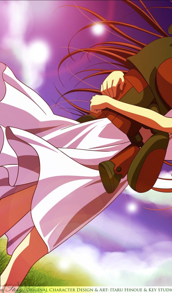 Девочка с игрушкой в аниме Кланнад