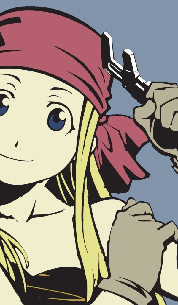 Девушка с гаечным ключом, аниме Full Metal Alchemist