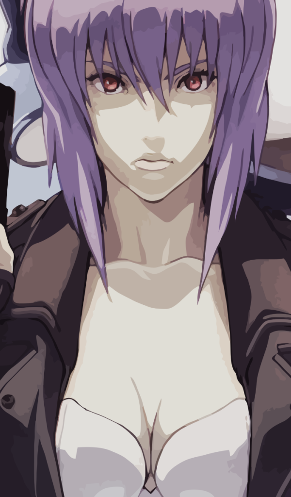 Девушка с пистолетом, аниме Призрак в доспехах