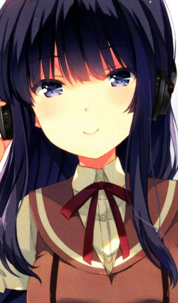 Девушка в наушниках в аниме Метод Небес