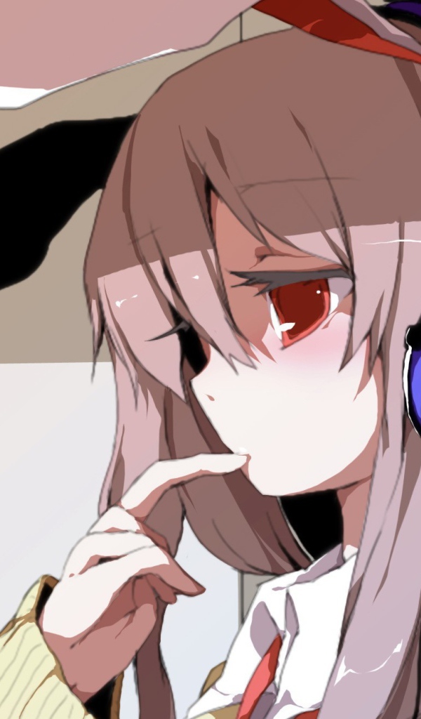 Девушка в наушниках в аниме Touhou Project