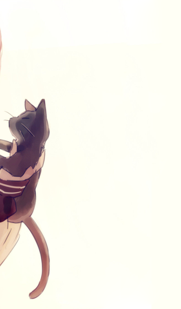 Девушка с котенком, аниме Kagerou Project