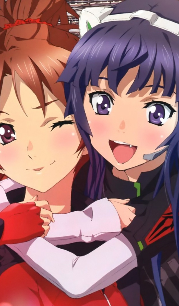 Девушки подружки из аниме Guilty Crown