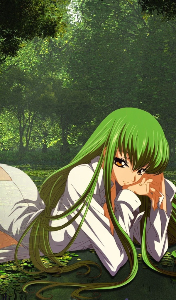 Зеленоволосая фея в аниме Код Гиас