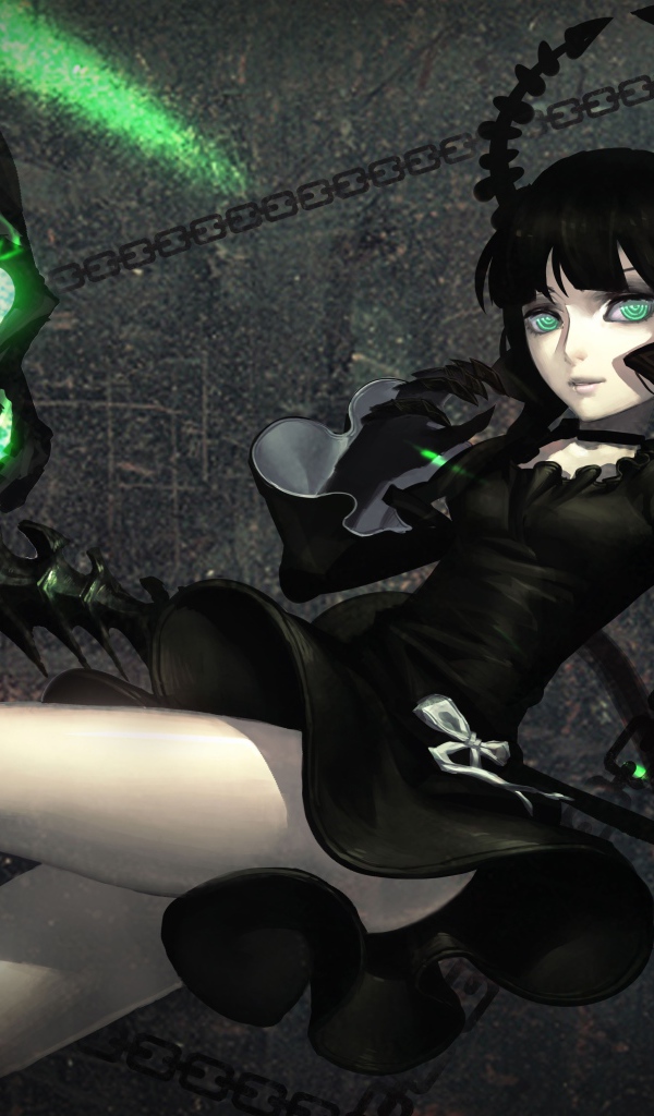Зеленые черепа в аниме Black Rock Shooter