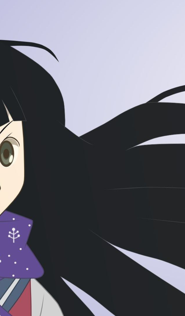 Черноволосая девушка аниме Sayonara Zetsubou Sensei