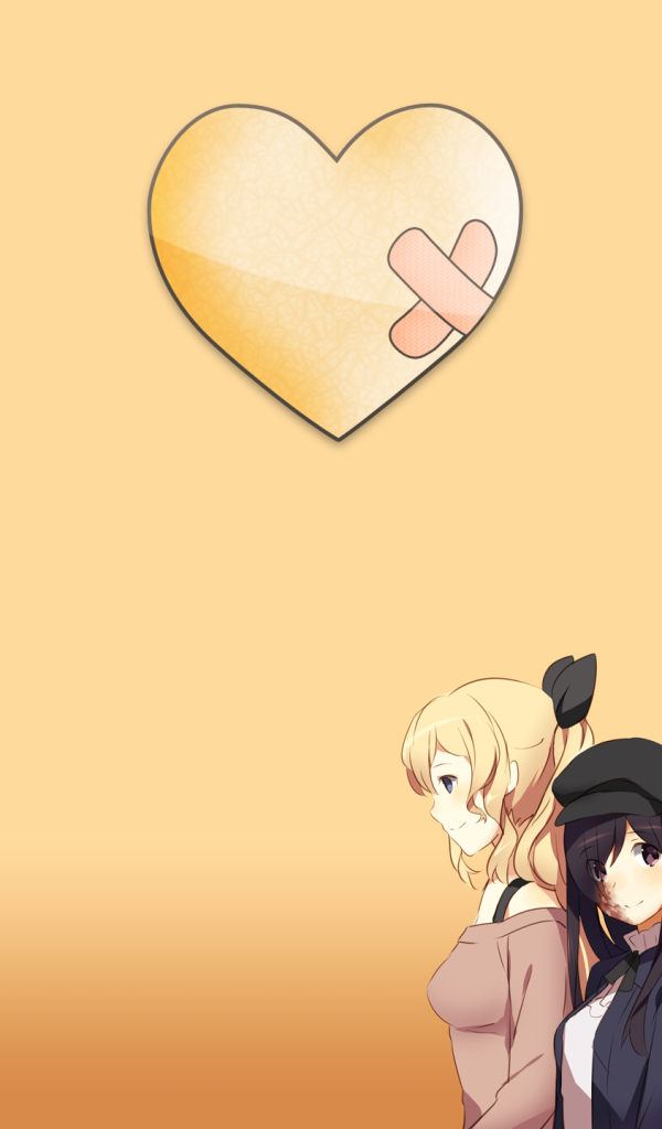 Сердце с заплаткой в аниме Девушки-инвалиды