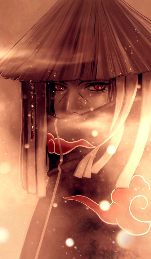 Герой аниме Uchiha Itachi в шляпе