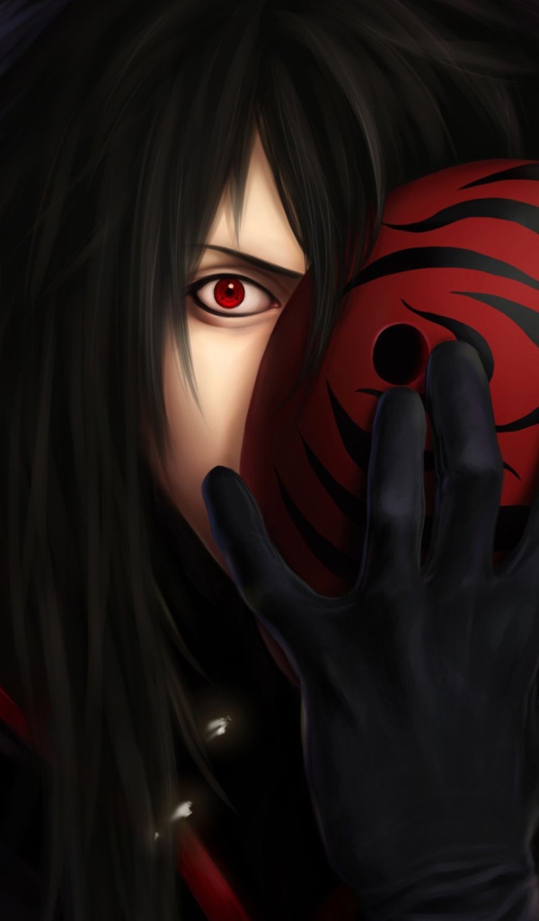 Герой аниме в маске Шаринган