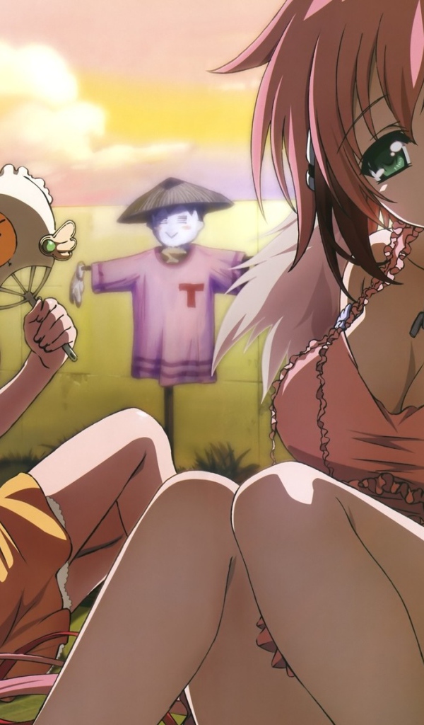 Жаркая погода в аниме Sora no Otoshimono