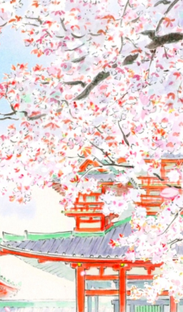 Дома в цветах сакуры, аниме