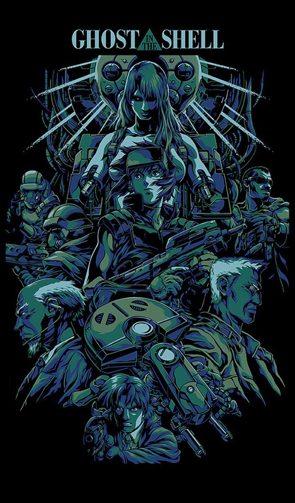 Японское аниме Призрак в доспехах