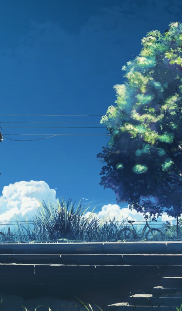 Пейзаж в аниме Пять сантиметров в секунду