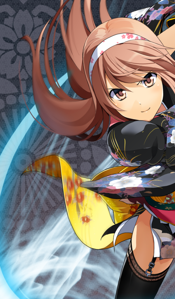 Световой меч в руке девушки аниме Onigirl