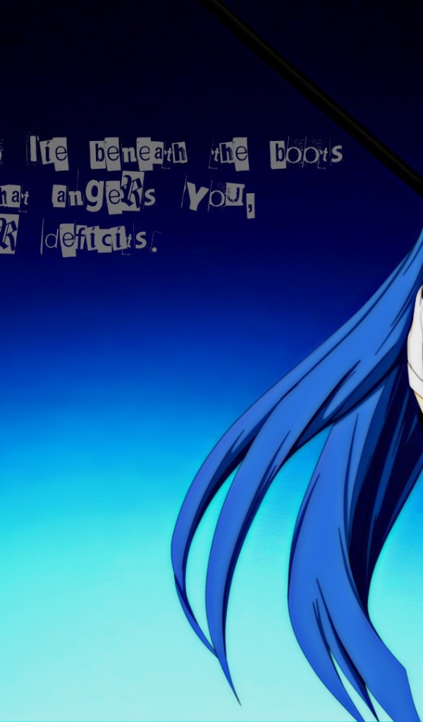 Long blue hair anime Akame ga Kill