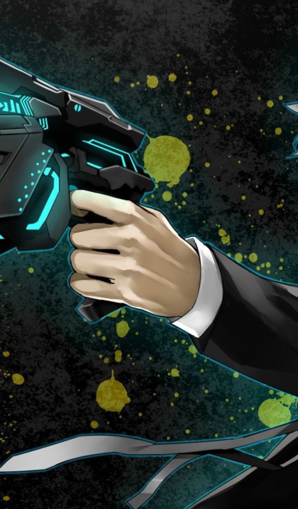 Парень с пистолетом из аниме Psycho-Pass