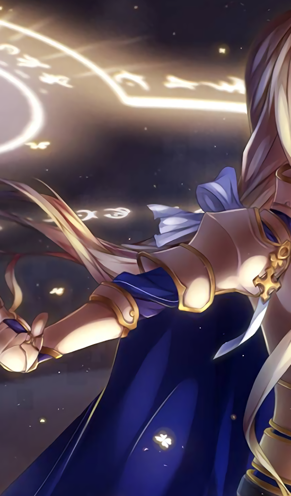 Могучий маг, девушка аниме