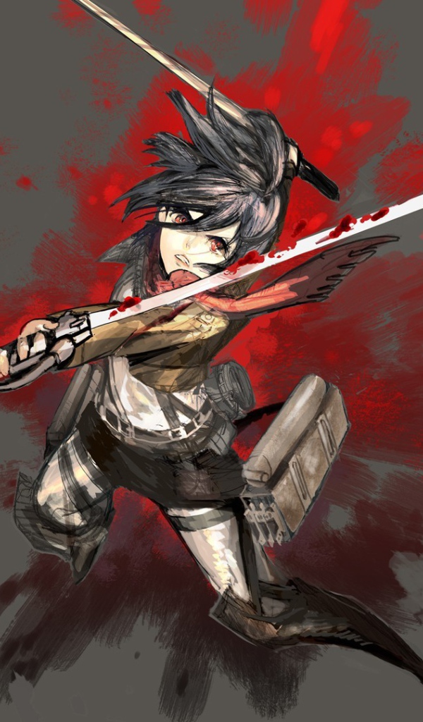 Микасса Аскеман из аниме Атака Титанов