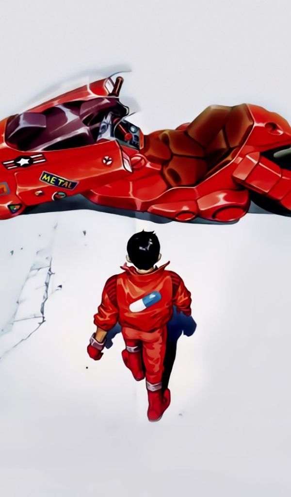 Мотоцикл ждет своего хозяина, аниме Акира