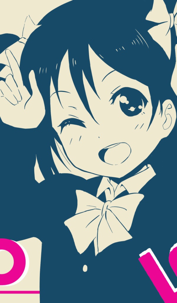 Нико на постере аниме Love Live