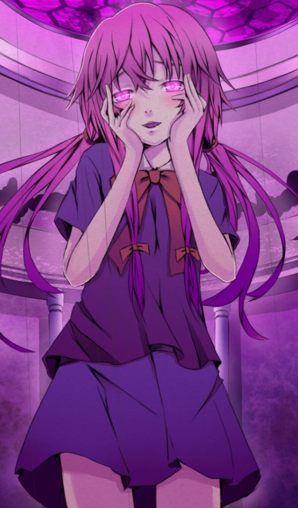 Фиолетовый мир аниме Яндере