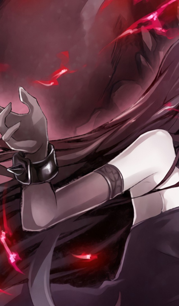 Красноглазая девушка из аниме Battleship Water Oni