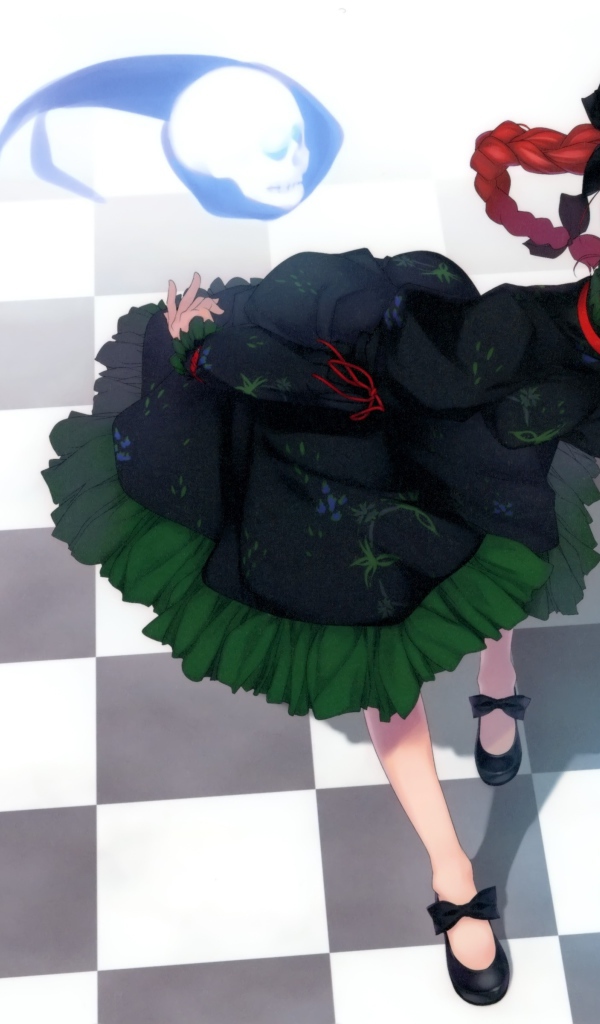 Рыжая девушка аниме с косами, Kaenbyou Rin