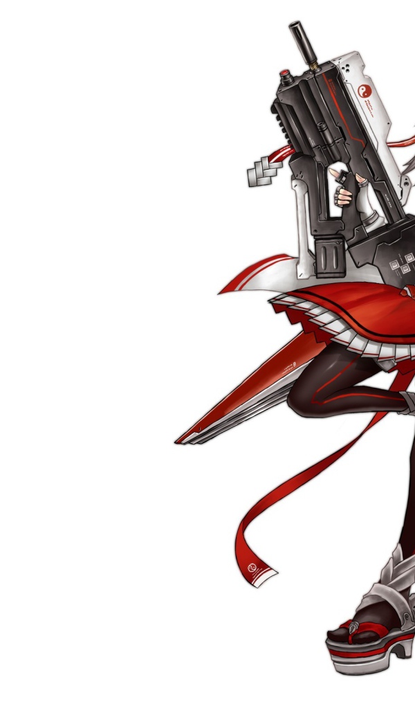 Красная девушка аниме Gia Anime