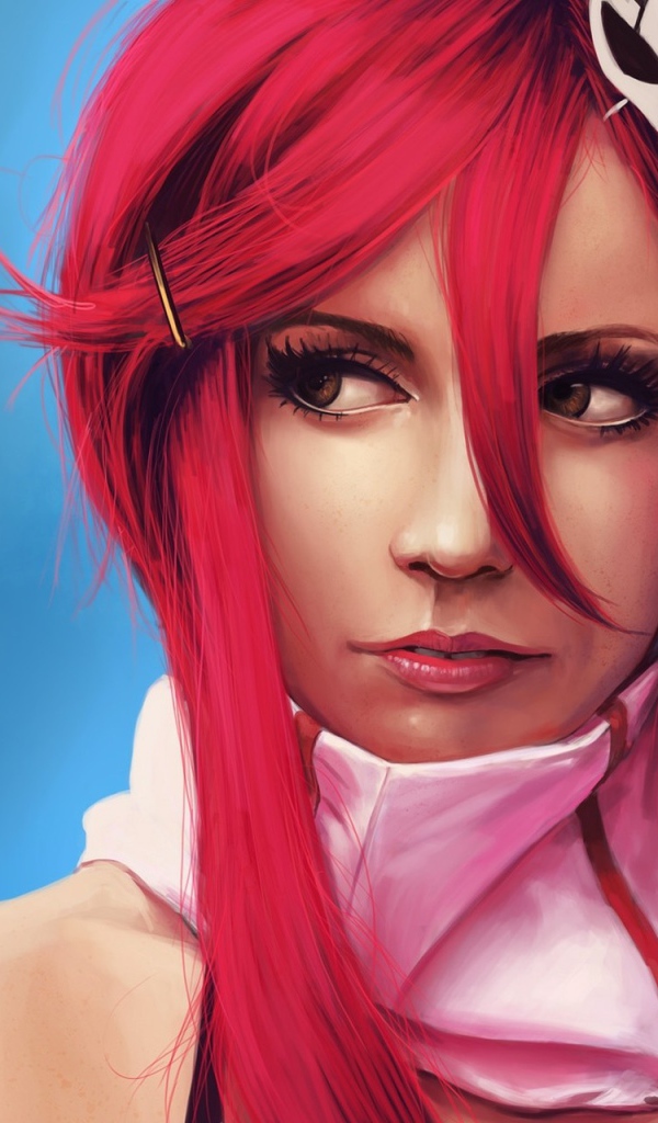 Красноволосая девушка из аниме Гуррен-Лаганн