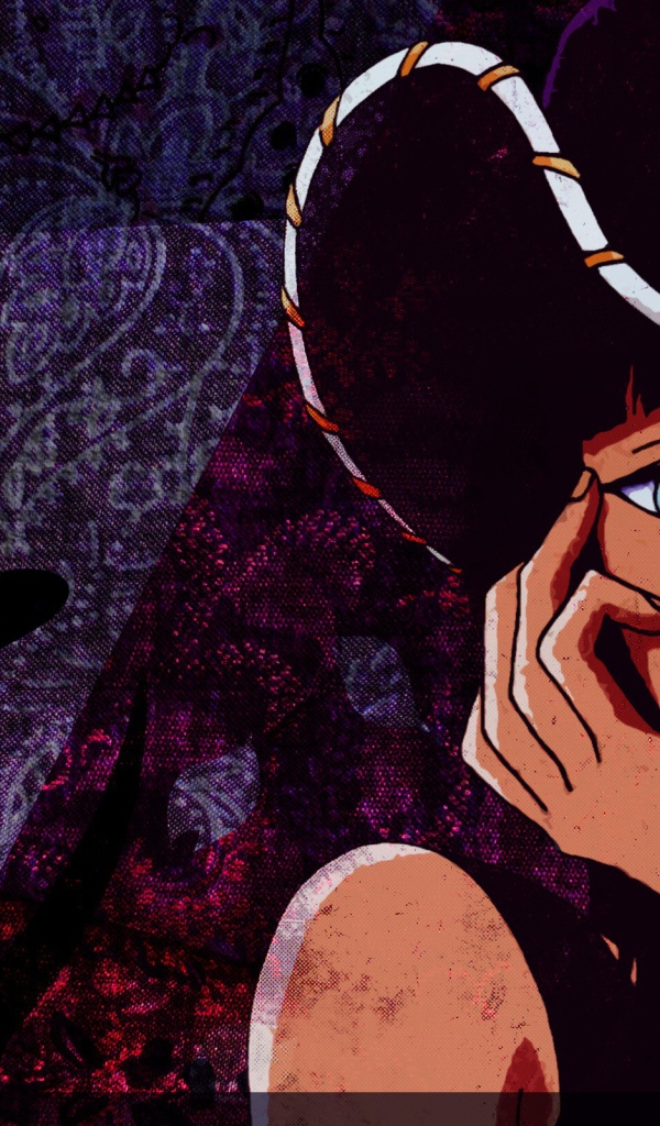 Грустная Нико Робин в шляпе, аниме Большой куш