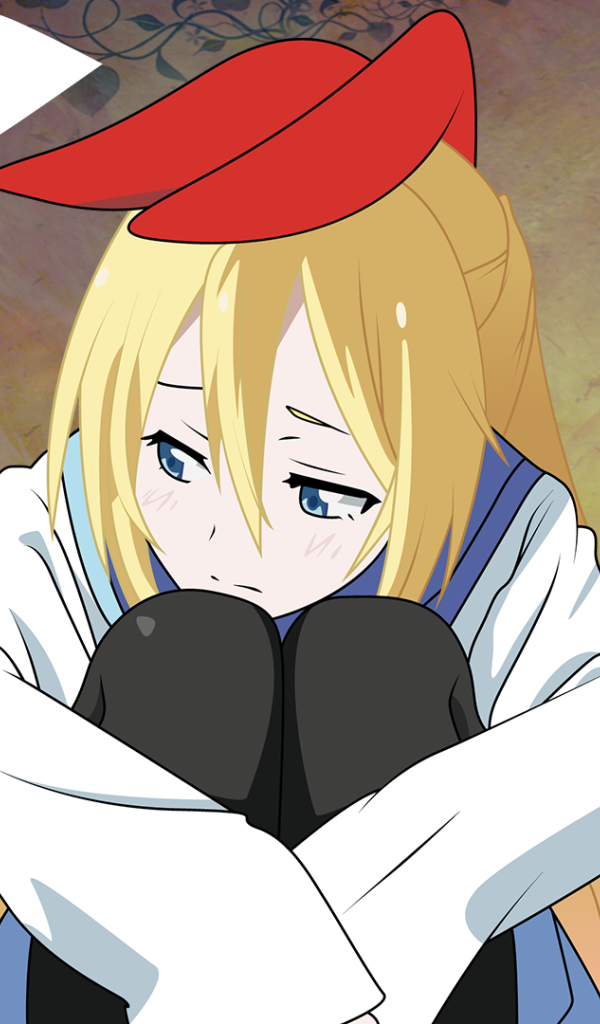 Грустная девушка из аниме Притворная любовь