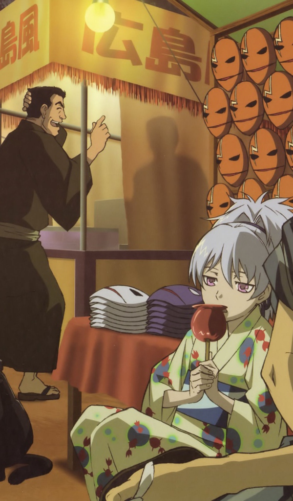 Продажа масок в аниме Темнее черного