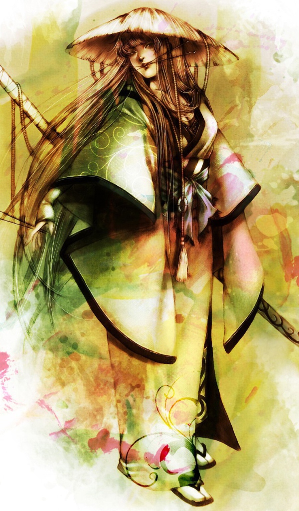 Японская девушка самурай